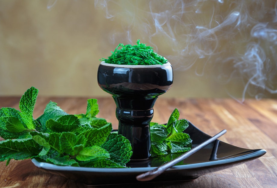 شيشة عادي سلوم ونعناع